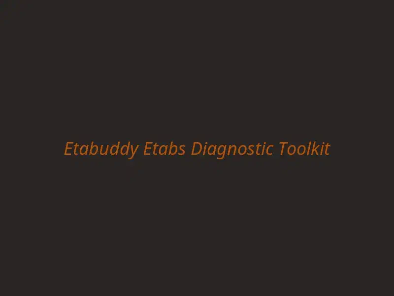 ETABuddy - ETABS Diagnostic Toolkit hero